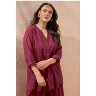 Evans Evans Cutwork Overhead Top