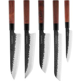 Norskaer Black Buffalo Classic Sæt, 5 Knive