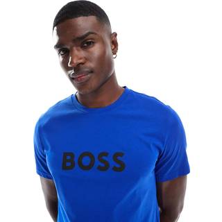 BOSS Logo T Shirt Blue