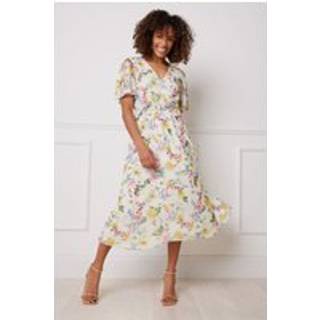 M & Co M & Co Natural Mesh Wrap Dress