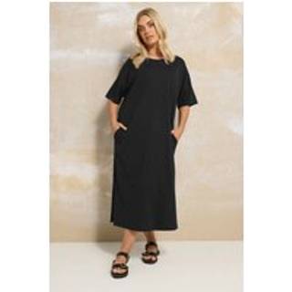 Yours Curve Yours Curve Drop Shoulder-bluse med 100% bomuldskjole