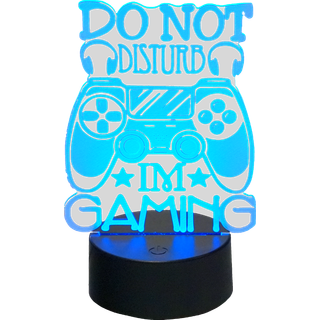 3D LED Lampe - Don't Disturb