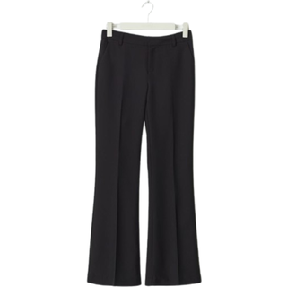 Gina Tricot-Relaxed bootcut trousers-utsvingede habitbukser-Sort-40-Dame