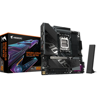 GIGABYTE AORUS B850M ELITE WIFI6E Bundkort - AMD B850 - AMD AM5 socket - DDR5 RAM - Micro-ATX