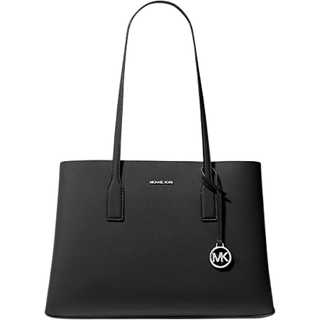 MK Ruthie Medium Saffiano Leather Tote Bag - Black - Michael Kors - ONE SIZE