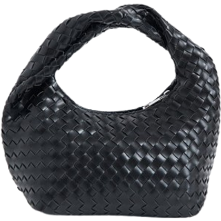 Gina Tricot-Braided handbag-håndtasker-Sort-ONESIZE-Dame