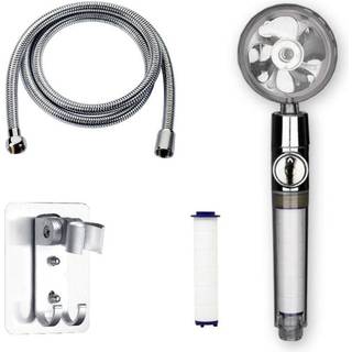 Turbo brusehoved med slange og vandfilter