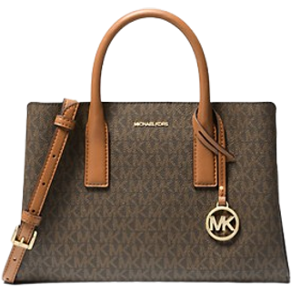 MK Ruthie Small Signature Logo Satchel - Brown - Michael Kors - ONE SIZE