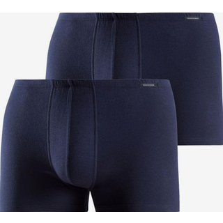 Schiesser Herren Trunks blau Baumwolle & Mix unifarben