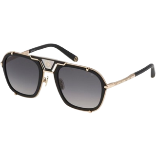 Philipp Plein SPP010M 349P 55 Solbriller Mænd Guld - Polished Rose Gold with Sandblasted Blac - 55mm