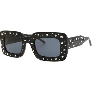 Carolina Herrera Kvinde HER 0131/S 807/IR Solbriller Acetat Sort Grå Firkantet