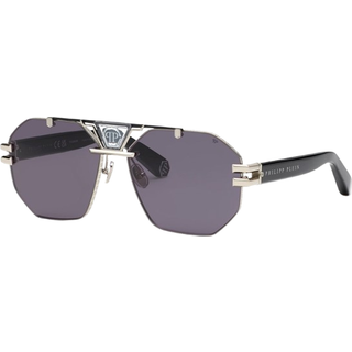 Philipp Plein SPP077M 0578 63 Solbriller Kvinder Black - Palladium with Gloss Black parts - 63mm