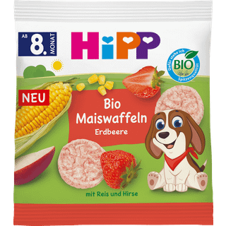 HiPP Bio majsvafler med jordbær fra 8 måneder 485.22 DKK/1 kg