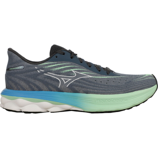 Mizuno Wave Skyrise 6 Neutral Running Shoe Men - Blue Grey, White, Size 11 - blue_grey