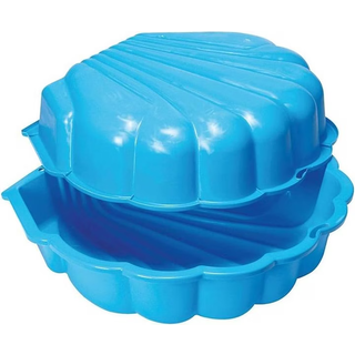 Muslingeformet sandkasse - blå