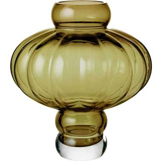 Louise Roe Balloon 08 Vase 30 Cm - Vaser Mundblæst Glas Olivengrøn - 10515-6-8