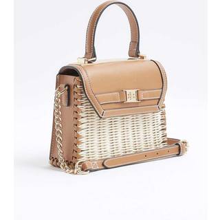 River Island Raffia Mini Mulepose Crossbody-taskeen