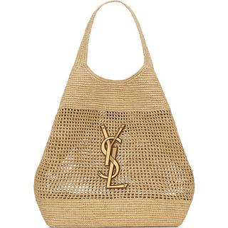 Saint Laurent Icare Maxi raffia tote bag - beige - One Size