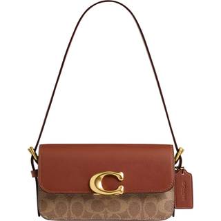Coach Zoe Signature Skuldertaske brun