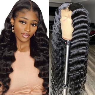 Uesoels 13x4 l?s dyb blonde frontparyk Menneskeh?r Naturlig h?rlinje Pre-plukket med babyh?r 180% t?thed Glueless brasiliansk jomfru menneskeh?r