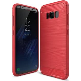 SKALO Samsung S8 Armor Carbon Stødsikker TPU-cover - Rød
