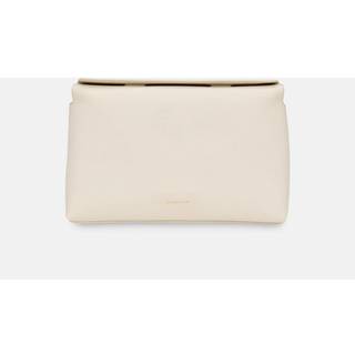 Whistles Whistles White Fia Unlined Foldtop Clutch Bag