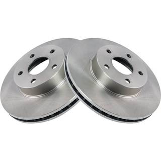 TRQ Front Brake Rotors Set Vent Compatible med 1993-2001 Subaru Impreza 1990-2000 Legacy