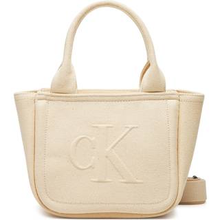 Mini Canvas Tote Bag - Beige - One Size