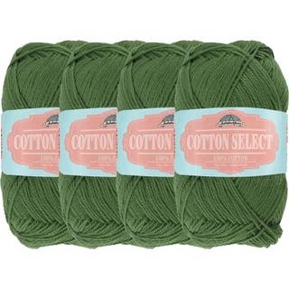 Jubileeyarn Cotton Select Yarn - Sport Weight - 50G/Skein - Fire Leaf Clover Green - 4 Skeins