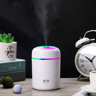 H2O - BIOU Luftfugter og Æterisk Olie Diffuser, USB, Hvid (2 watt)