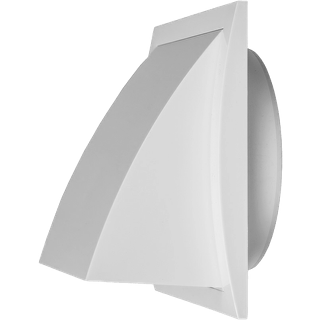 Thermex udvendig rist med vindstop, hvid