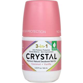 Krystal 3-i-1 BioHealth Deodorant Kokos & Vanilje Naturlig lugtbeskyttelse med Aloe & Hyaluronsyre Mikrobiomvenlig fugtgivende anti-forureningsfo