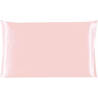Uxcell 100% Charmeuse Pure Silk Pillowcase Pillow Case Cover for Hair & Skin 350TC 19 Momme (1-delt) Pink Standard (20x26inch)