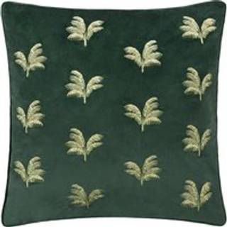 Paoletti Paoletti Emerald Guilded Palms Polyester Filled Cushion