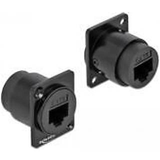 Delock D-type modul (XLR-stik port) - RJ45 Cat.6 stik