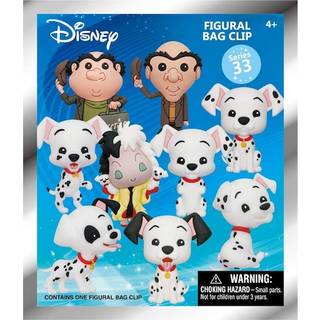 Disney 3D PVC Bag Clips 101 Dalmations Series 33 Display (24)