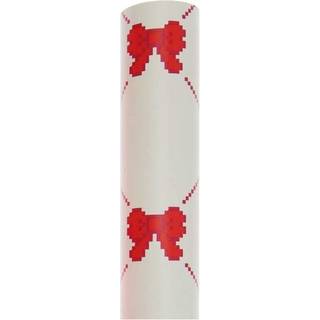 Geschenkpapier Pixel Schleifen - Creme