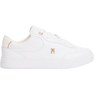 Leather TH Monogram Court Trainers
