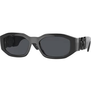 Versace Unisex VE4361 536087 Solbriller Nylon Sort Grå Geometrisk Normal