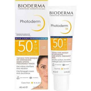 Bioderma Photoderm M Beskyttende creme mod mørke pigmentpletter SPF 50+ Skygge Light 40 ml - 40 ml