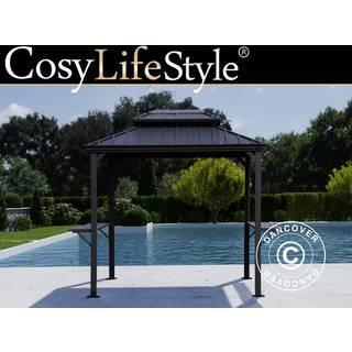 Grillpavillon /Havepavillon San Antonio, 2,4x1,8m, Sort