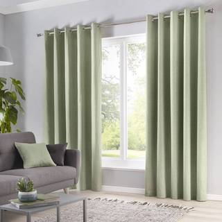 Fusion Sorbonne 100% Bomuld Par Eyelet Room Darkening Gardiner117x183cm