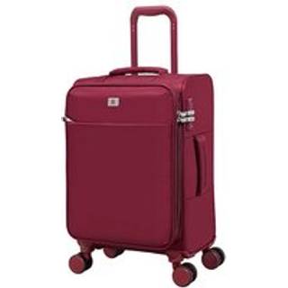 IT Luggage Red Lustrous Luxe French Port Cabin Suitcase