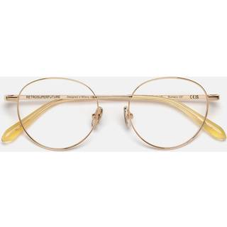Retrosuperfuture Unisex 9FB Numero 137 Cremoso Optiske stel Metal Guld Rund