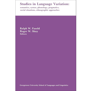 Studies in Language Variation (4, 2001) |