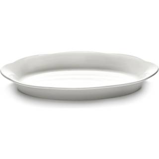 Serax Silhouette oval dyb tallerken M 15x24,5 cm 2 stk White
