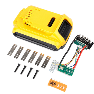 Batterikasse + 18650 litiumbatteribeskyttelsesplade til 5-celler