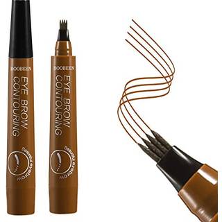 Boobeen Waterproof Eyebrow Pen - Microblading Eyebrow Pencil med en Micro-Fork Tip Applikator - Skaber naturligt udseende bryn makeup uden besvr
