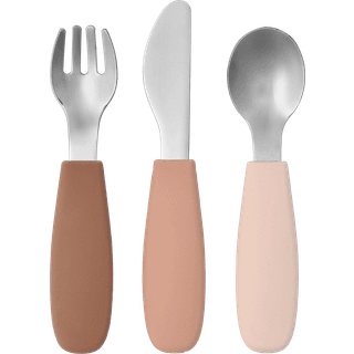 Scandi Living Dine bestiksæt silikone 3 dele Blush