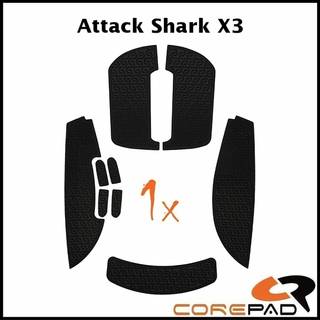 Corepad Soft Grips til Attack Shark X3 - Sort